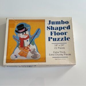 Jumbo Shaped Floor Puzzle - Snowman Design